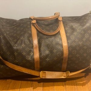 Louis Vuitton Brown Monogram Travel Bag